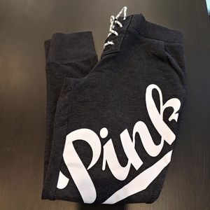 Pink by Victoria Secret Charcoal Gray Joggers